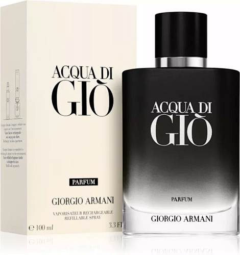 Giorgio Armani Acqua Di Giò Parfum – 100ml / 3.3 fl oz (Refillable)