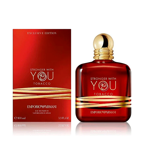 Emporio Armani Stronger With You Tobacco Eau de Parfum – 100ml / 3.4 fl oz (Exclusive Edition)