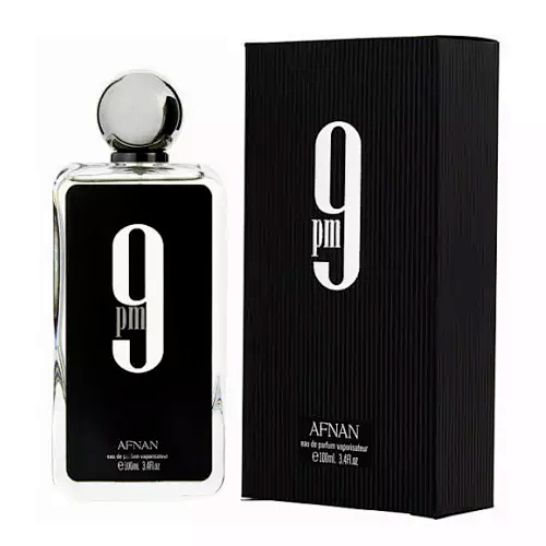 Afnan 9 PM Eau de Parfum for Men (100ml) | Sweet Vanilla, Apple & Cinnamon