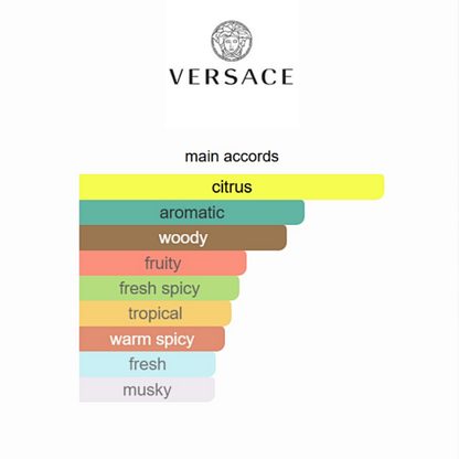 Versace Man Eau Fraîche Eau de Toilette (100ml) | Crisp Aquatic & Citrus Fragrance